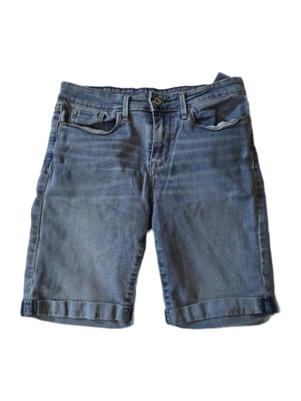 Signature Light Blue Denim‎ Bermuda Shorts